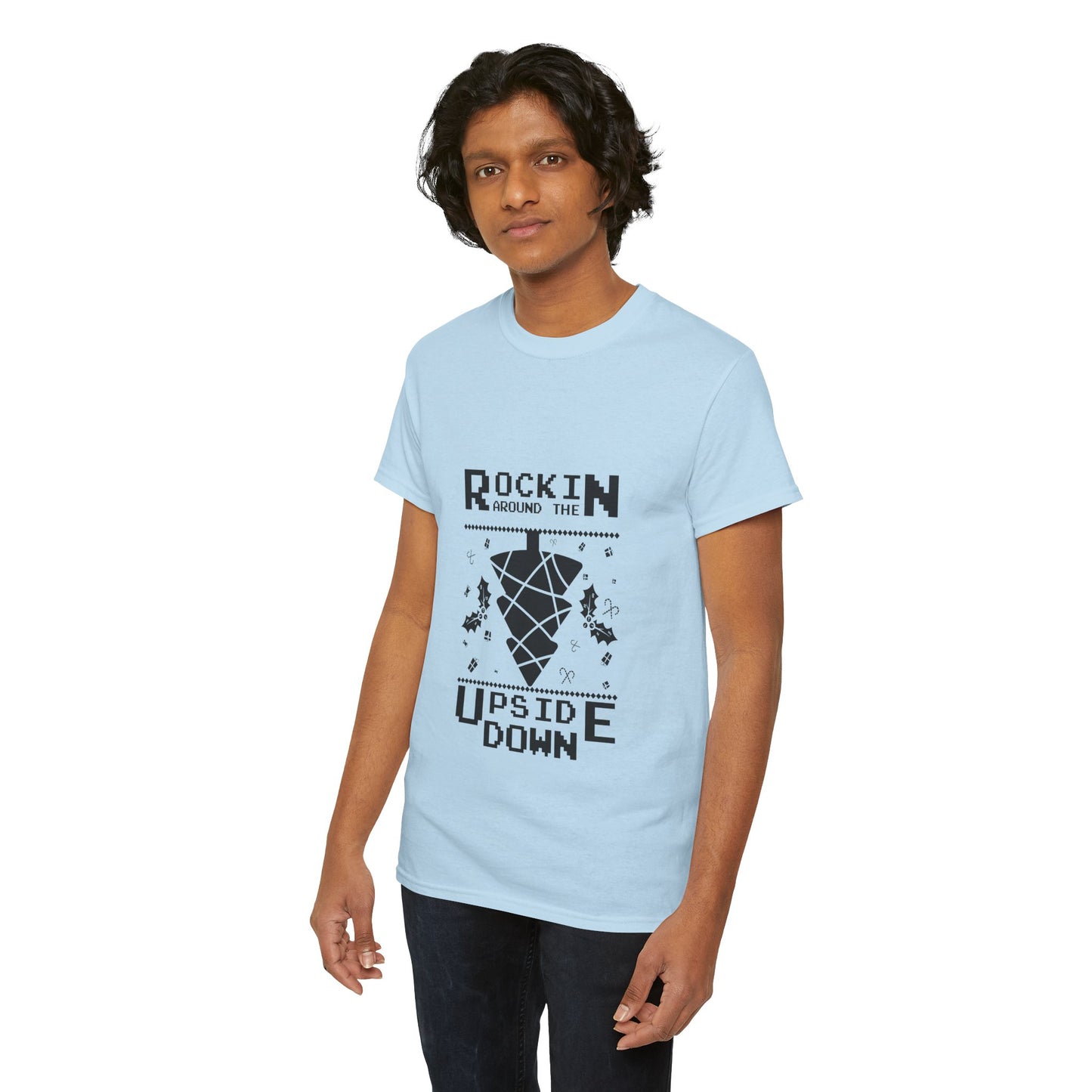 T-Shirt — "Rockin’ Around the Upside Down" Stranger Things Inspired Graphic Tee
