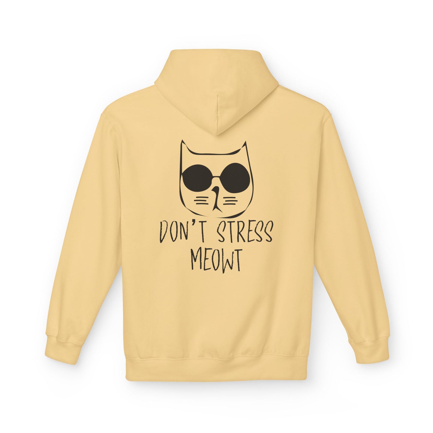 Cool Cat Vibes Hoodie - Cozy Fleece Pullover