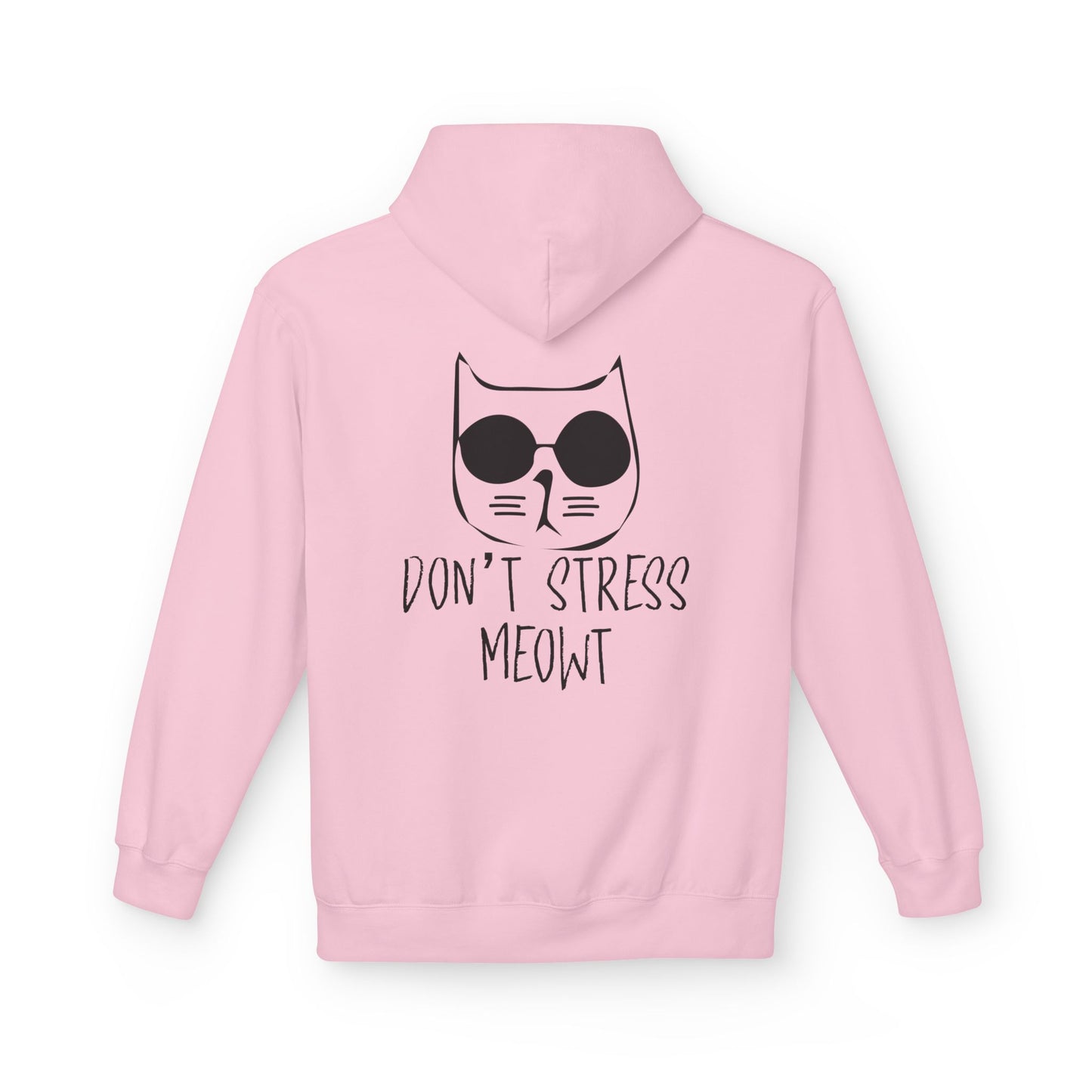 Cool Cat Vibes Hoodie - Cozy Fleece Pullover