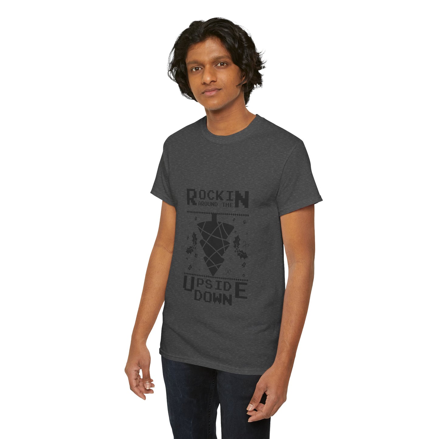 T-Shirt — "Rockin’ Around the Upside Down" Stranger Things Inspired Graphic Tee