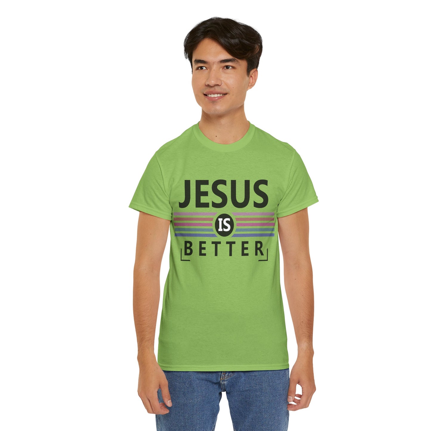 Jesus Is Better Unisex Heavy Cotton Tee - Faith-Based Apparel