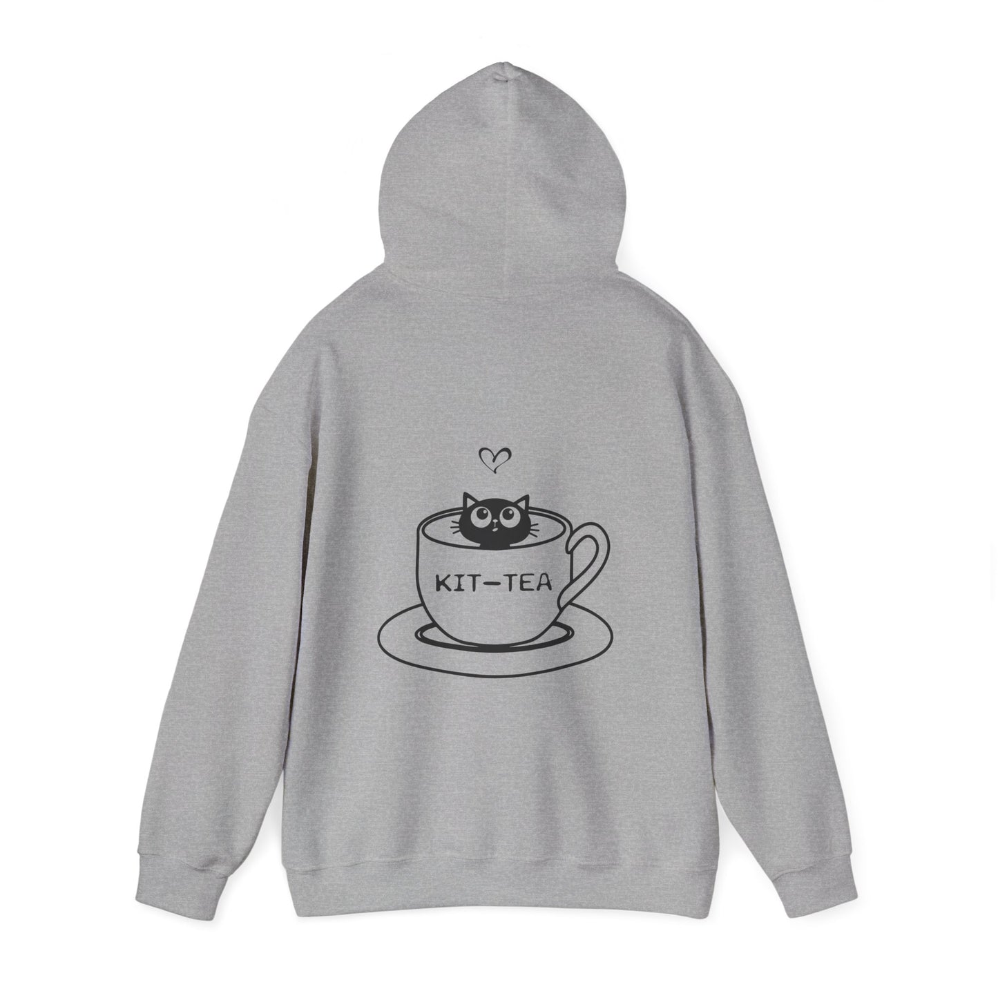 Kit-Tea Cat Hoodie — Cute Cat in Teacup Graphic Sweatshirt
