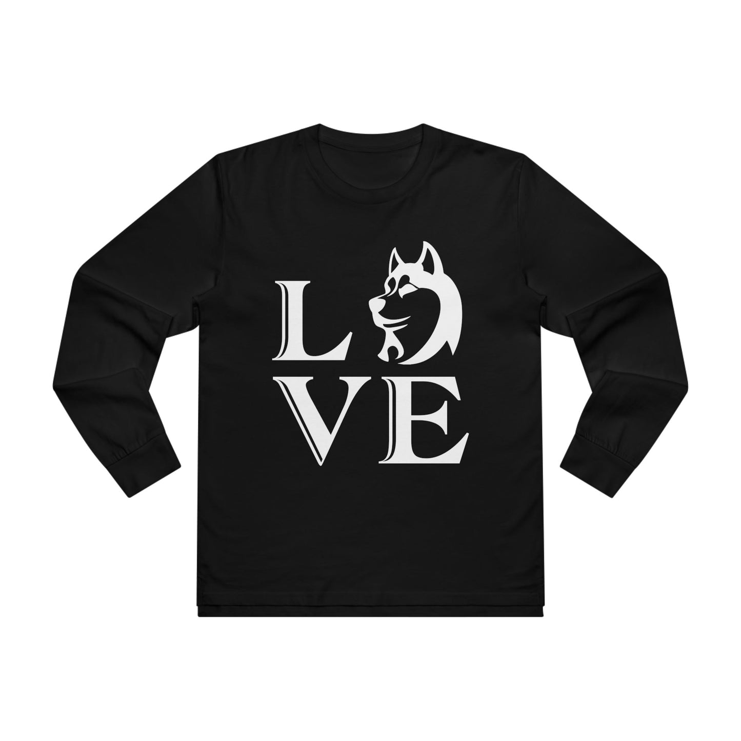 Love Graphic Men’s Longsleeve Tee, Animal Lover Shirt