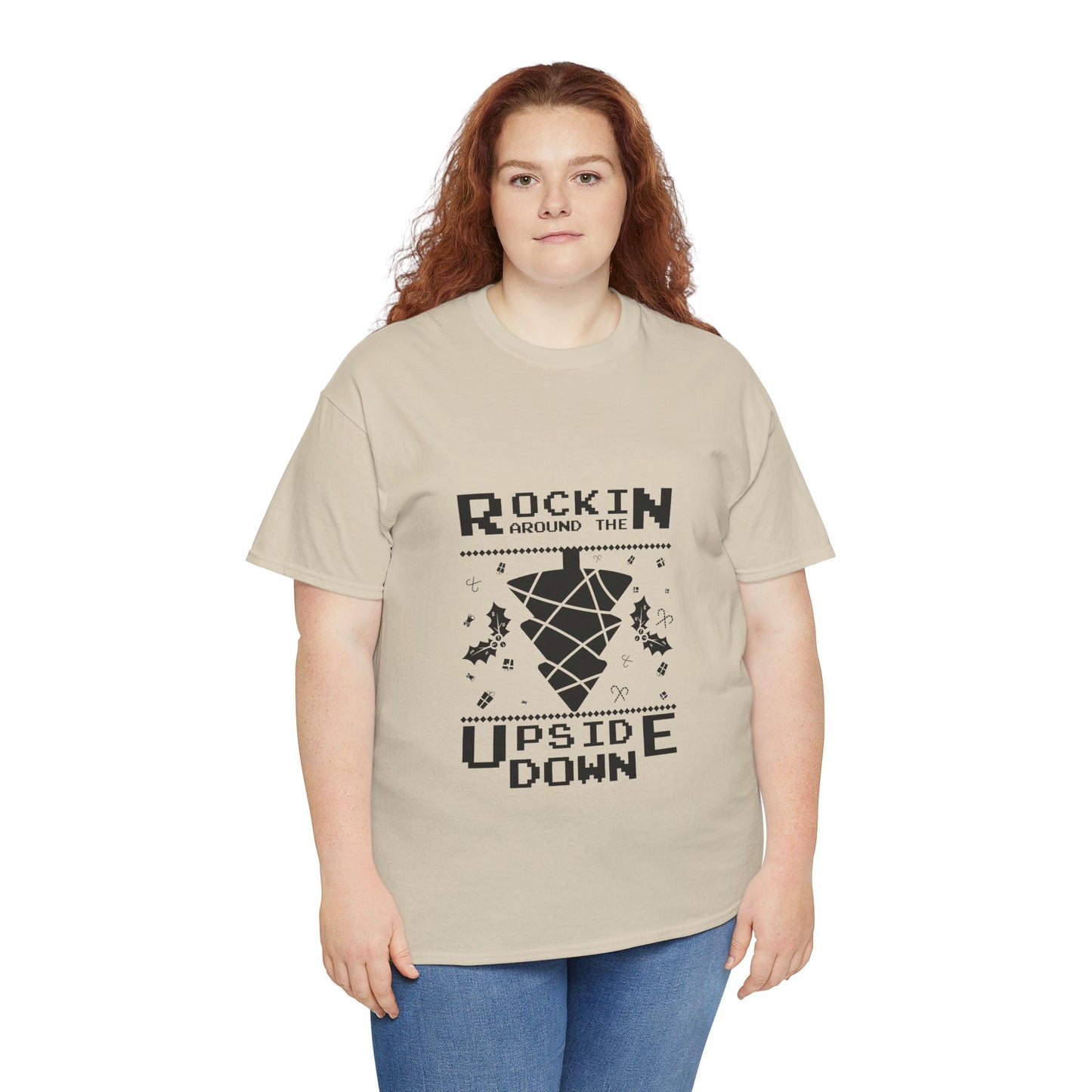 T-Shirt — "Rockin’ Around the Upside Down" Stranger Things Inspired Graphic Tee