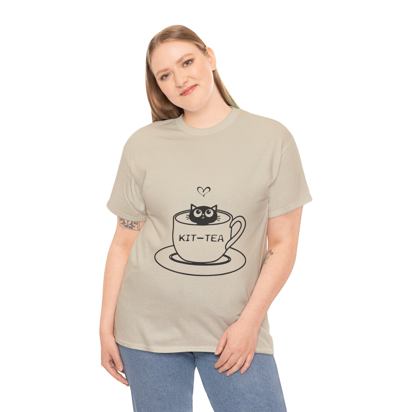 Kit-Tea Cat Tee — Cute Cat in a Teacup Graphic T-Shirt