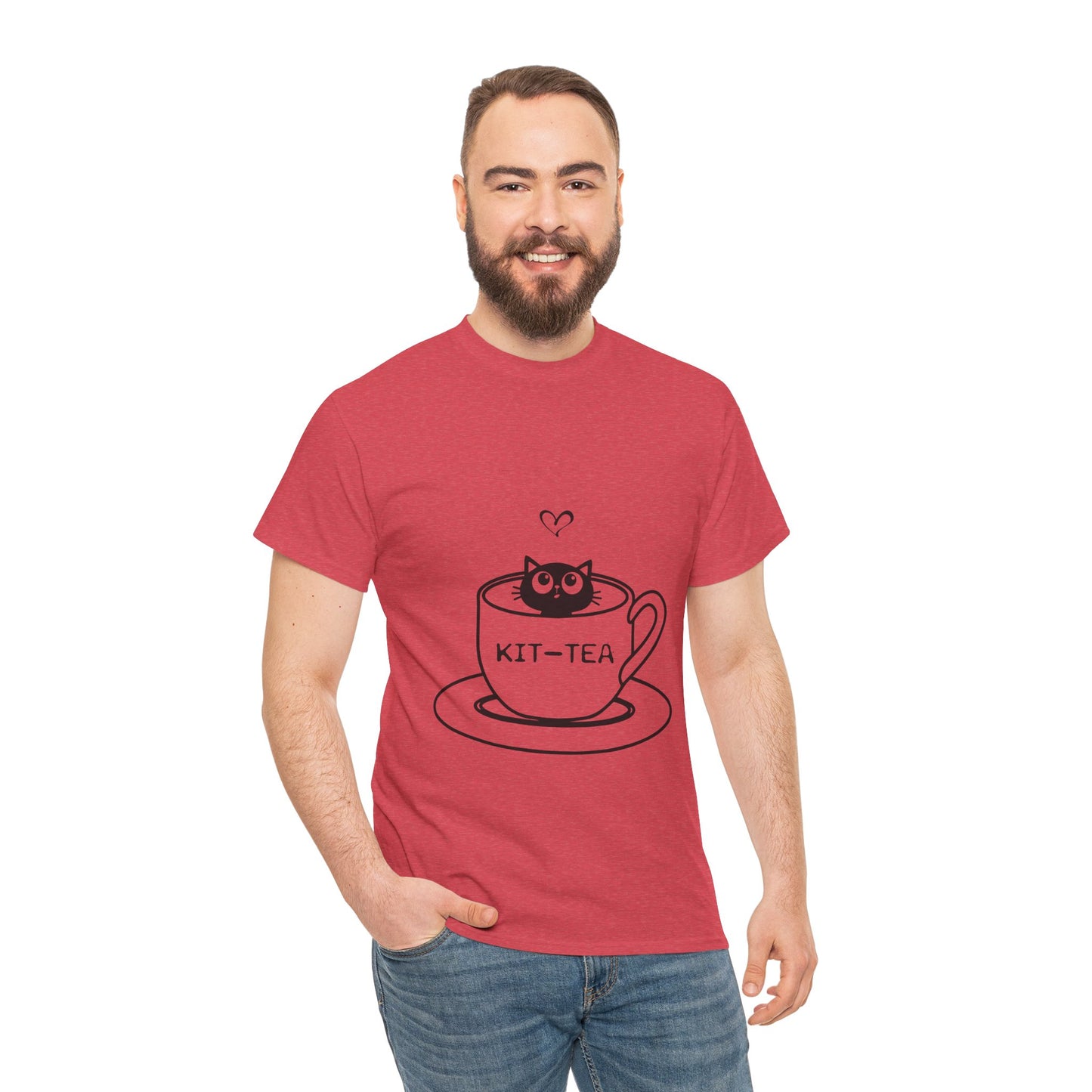 Kit-Tea Cat Tee — Cute Cat in a Teacup Graphic T-Shirt