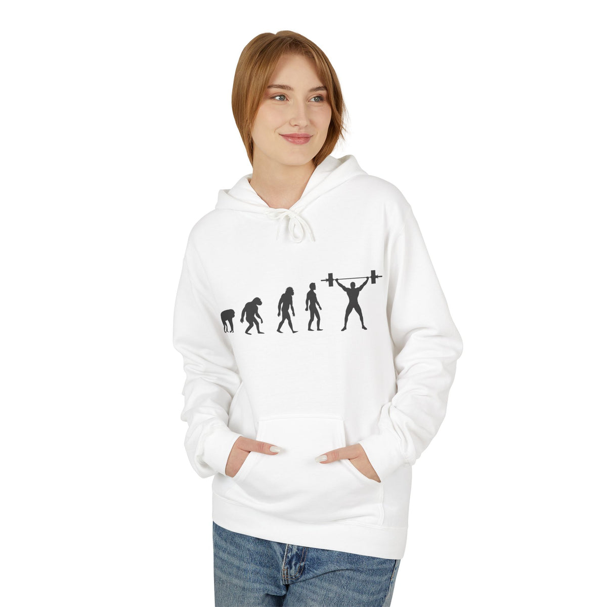 Weightlifting Evolution Hoodie — Fitness Evolution Graphic Pullover