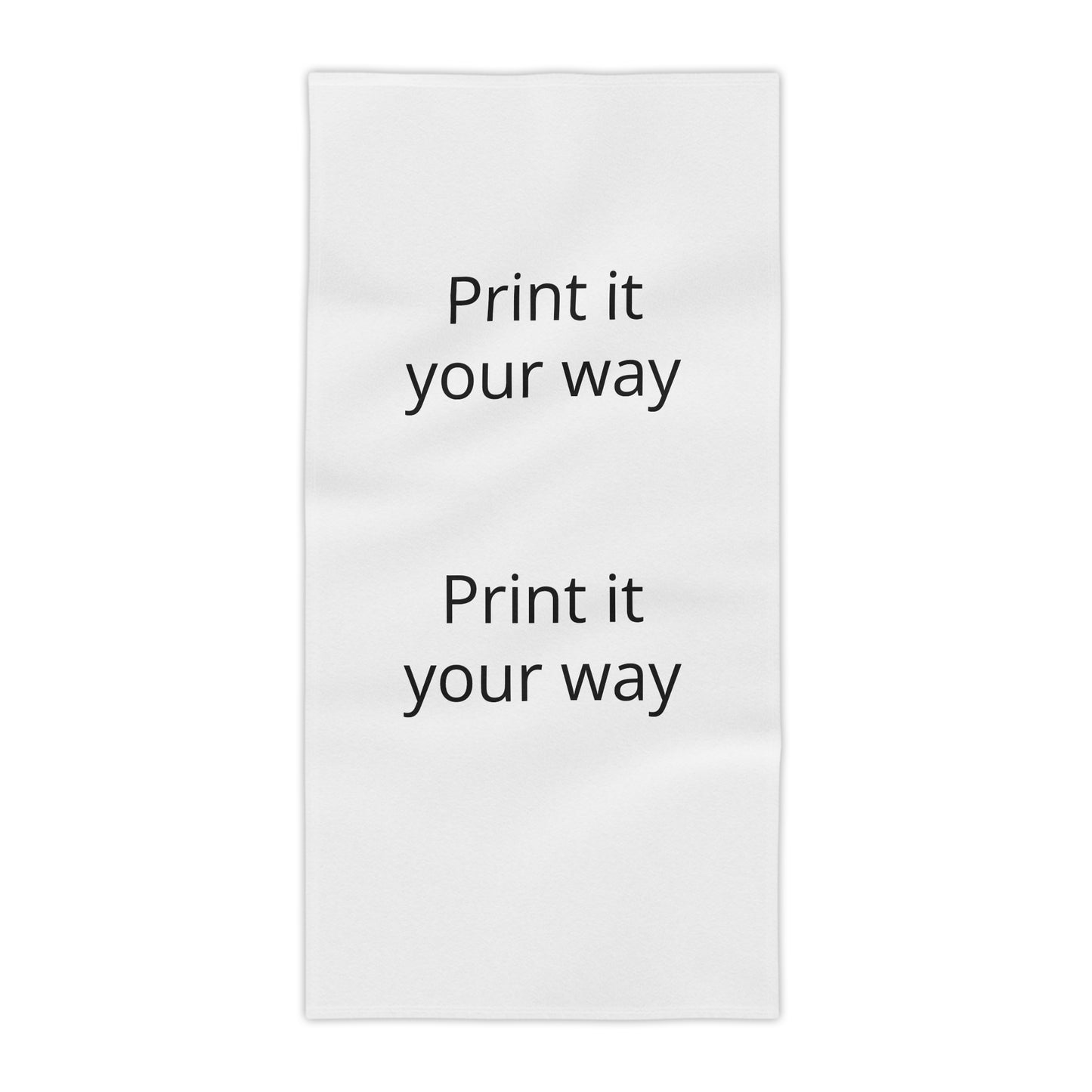 Customizable 'Print It Your Way' Beach Towel — Personalized Lightweight Beach & Pool Towel