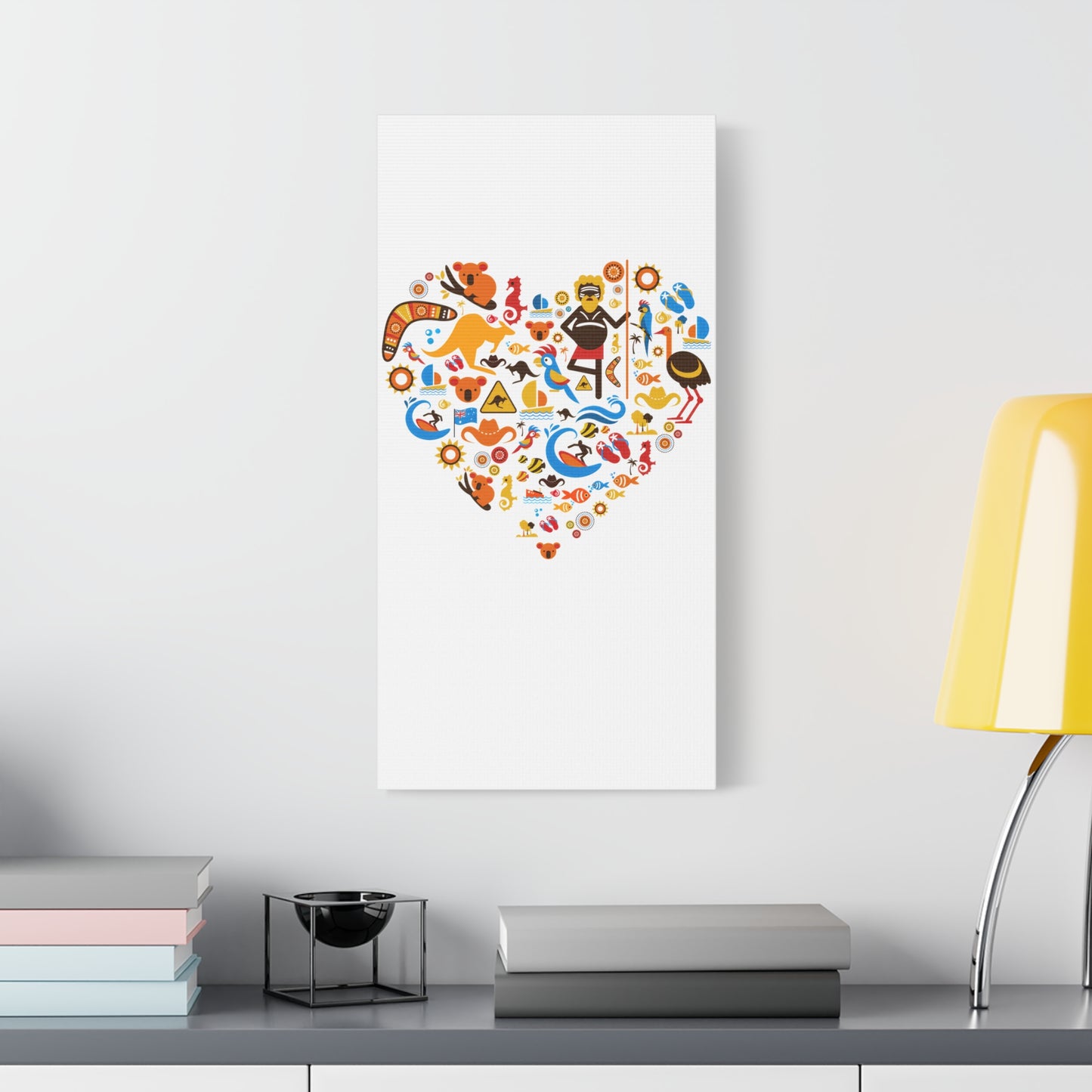 Heart Art Canvas Print - Australian Landscape Decor