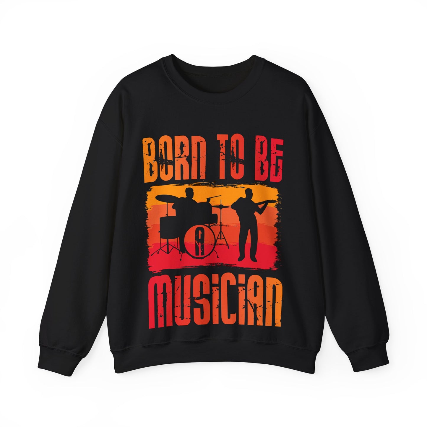 Born to Be Musician Crewneck Sweatshirt - Perfect for Music Lovers
