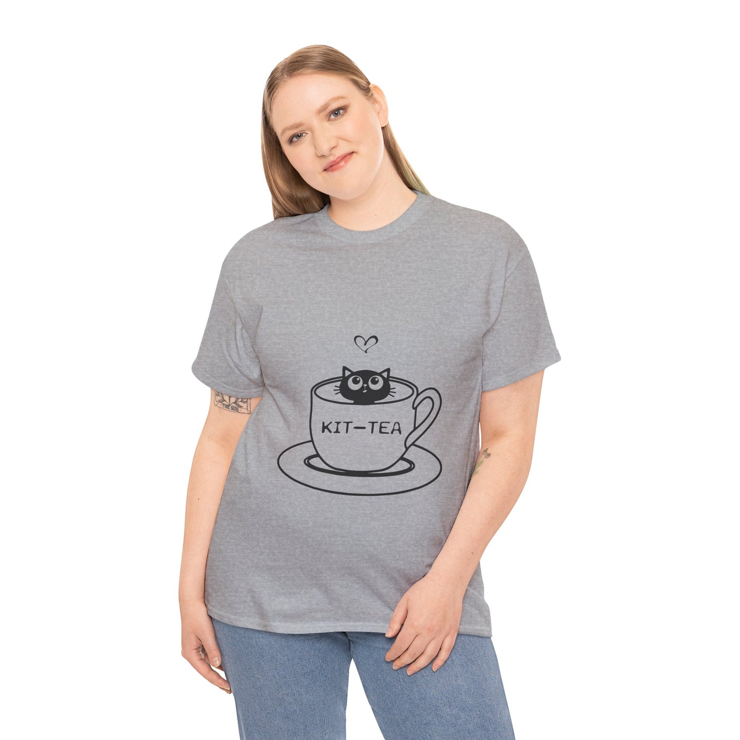 Kit-Tea Cat Tee — Cute Cat in a Teacup Graphic T-Shirt