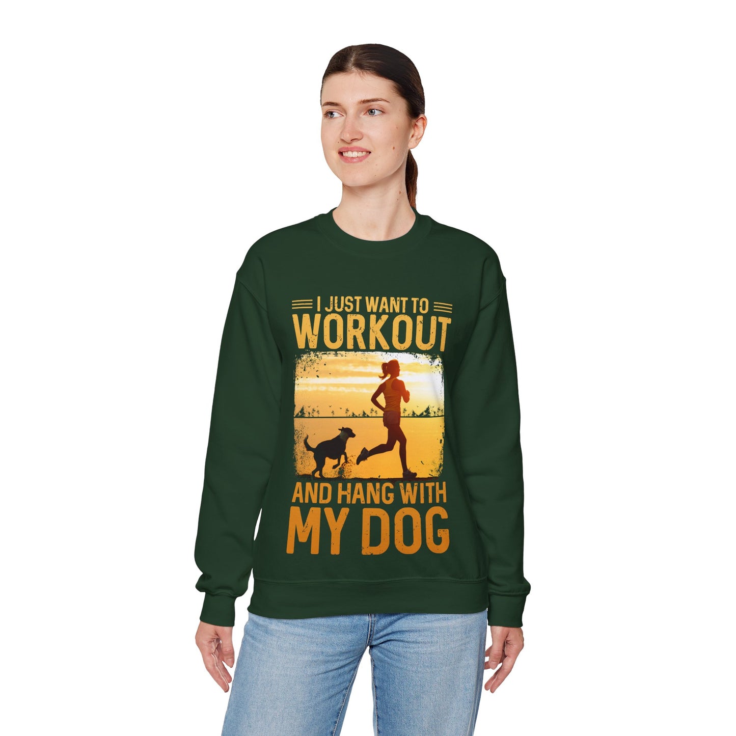 Workout And Hang With My Dog Sweatshirt