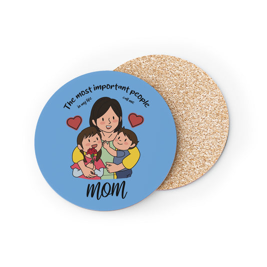 Mama & Kids Illustration Coaster — "The Most Important People" Mom Drink Coaster