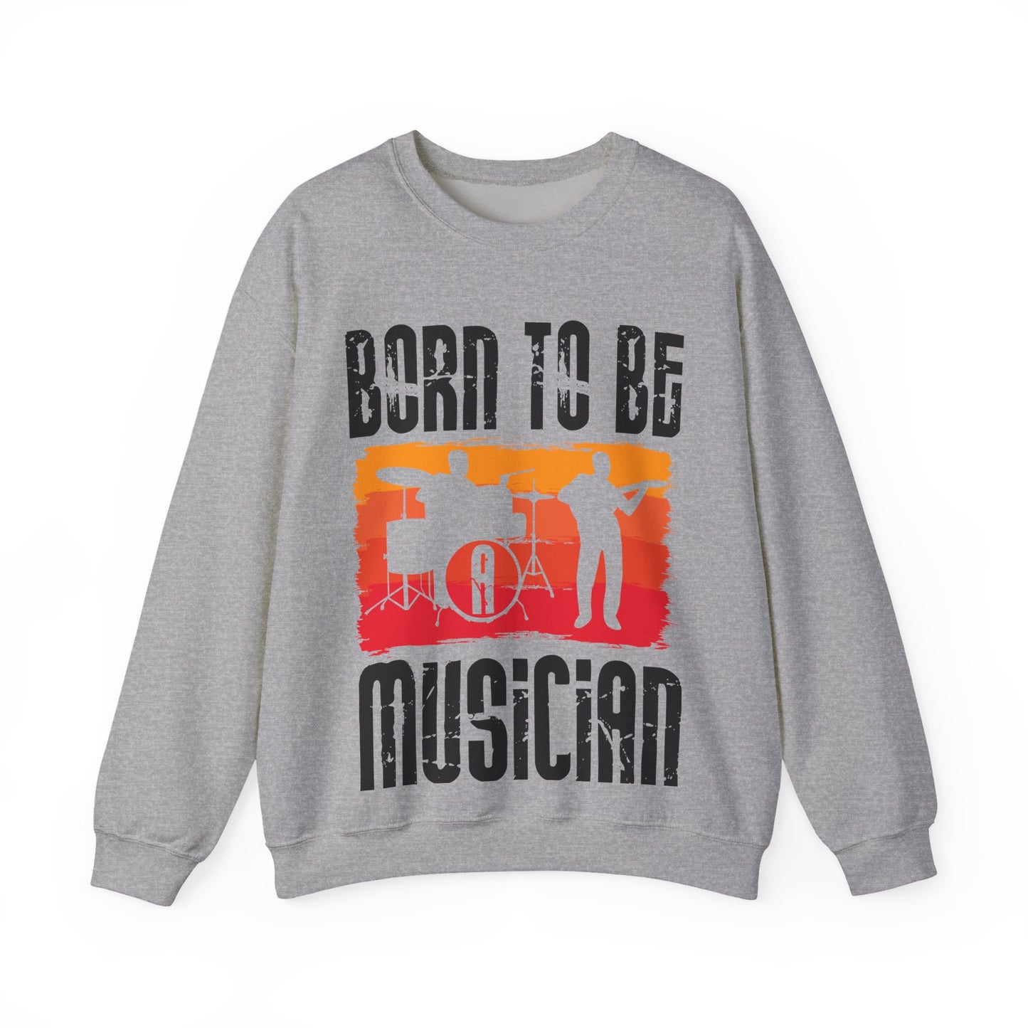 Musician Sweatshirt - "Born To Be Musician" Vintage Band Crewneck