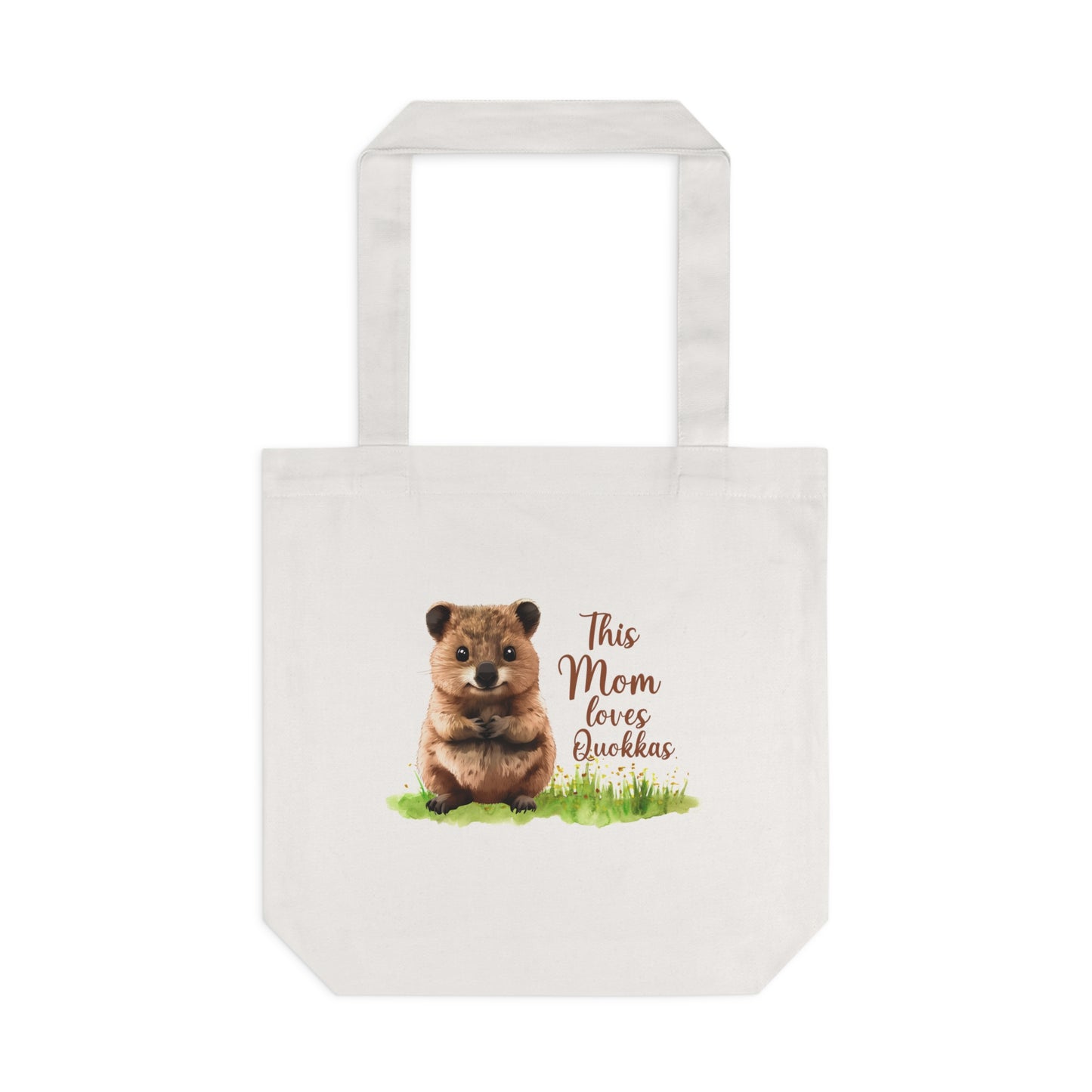 Tote Bag — "This Mom Loves Quokkas" Cute Quokka Mom Tote, Animal Lover Gift