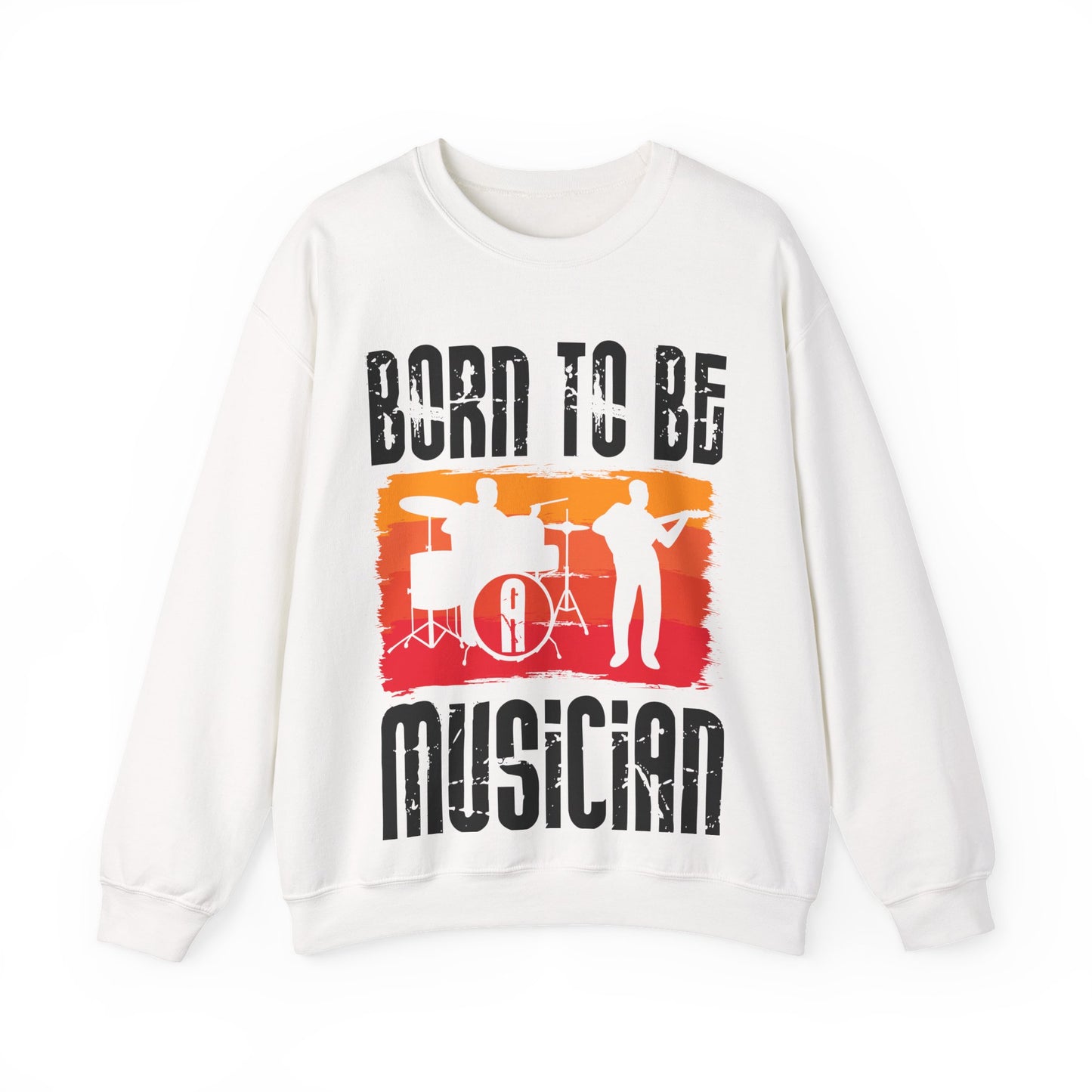 Musician Sweatshirt - "Born To Be Musician" Vintage Band Crewneck