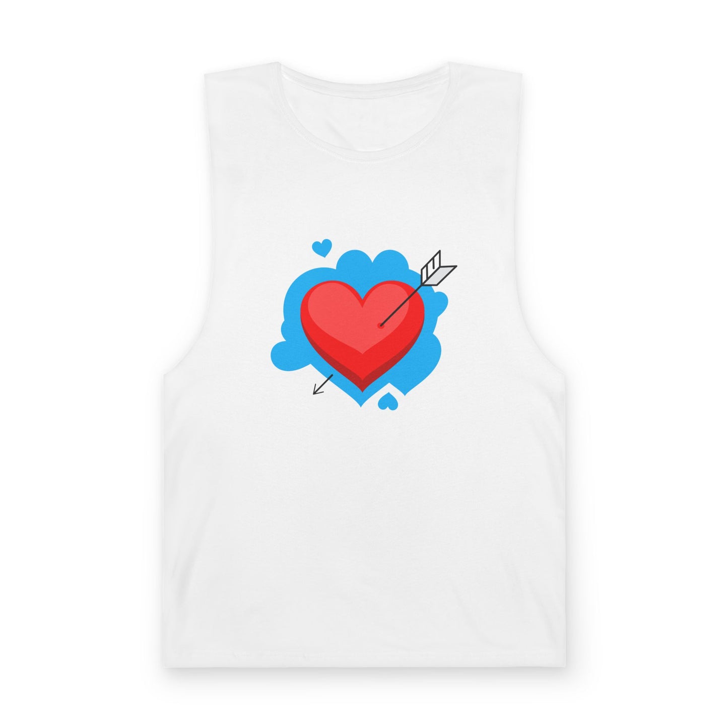 Valentine Heart Arrow Tank Top — Cute Cartoon Love Graphic