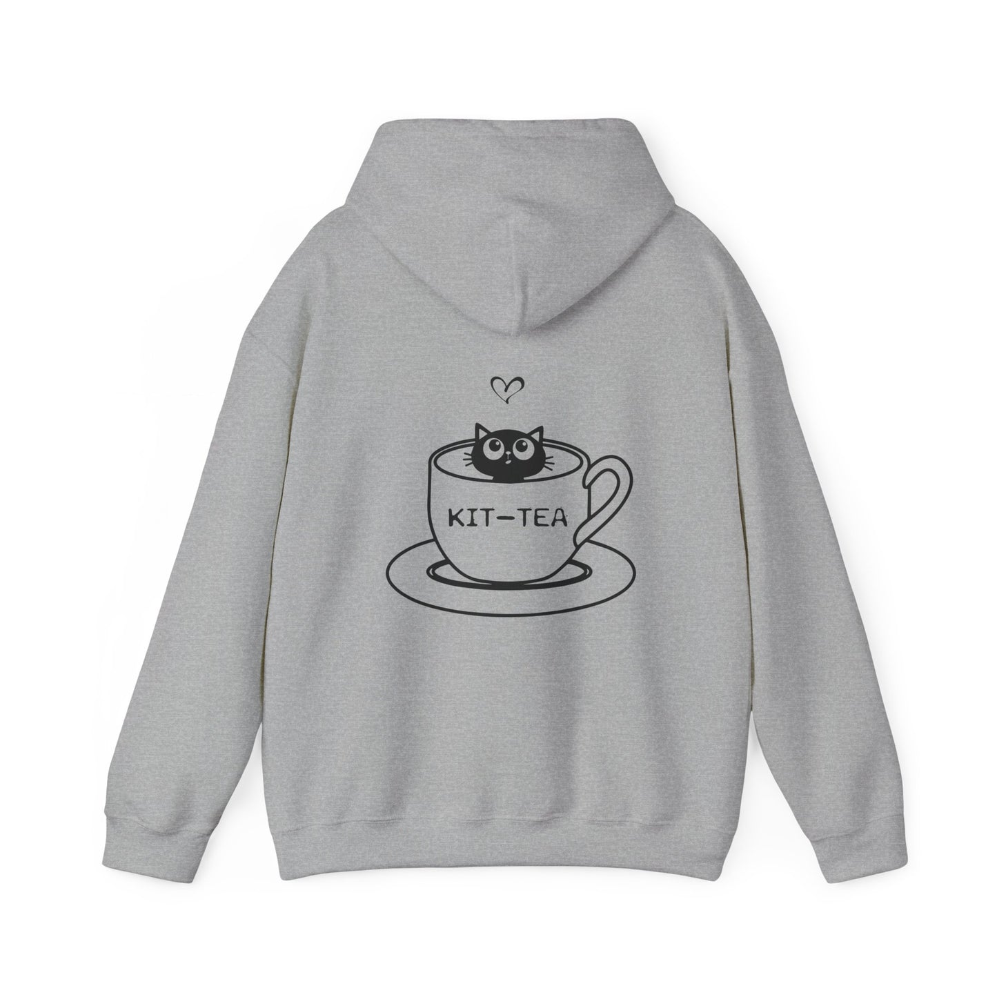 Kit-Tea Cat Hoodie — Cute Cat in Teacup Graphic Sweatshirt