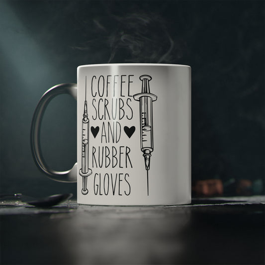 Magic Mug - Coffe Scrubs and Rubber Gloves