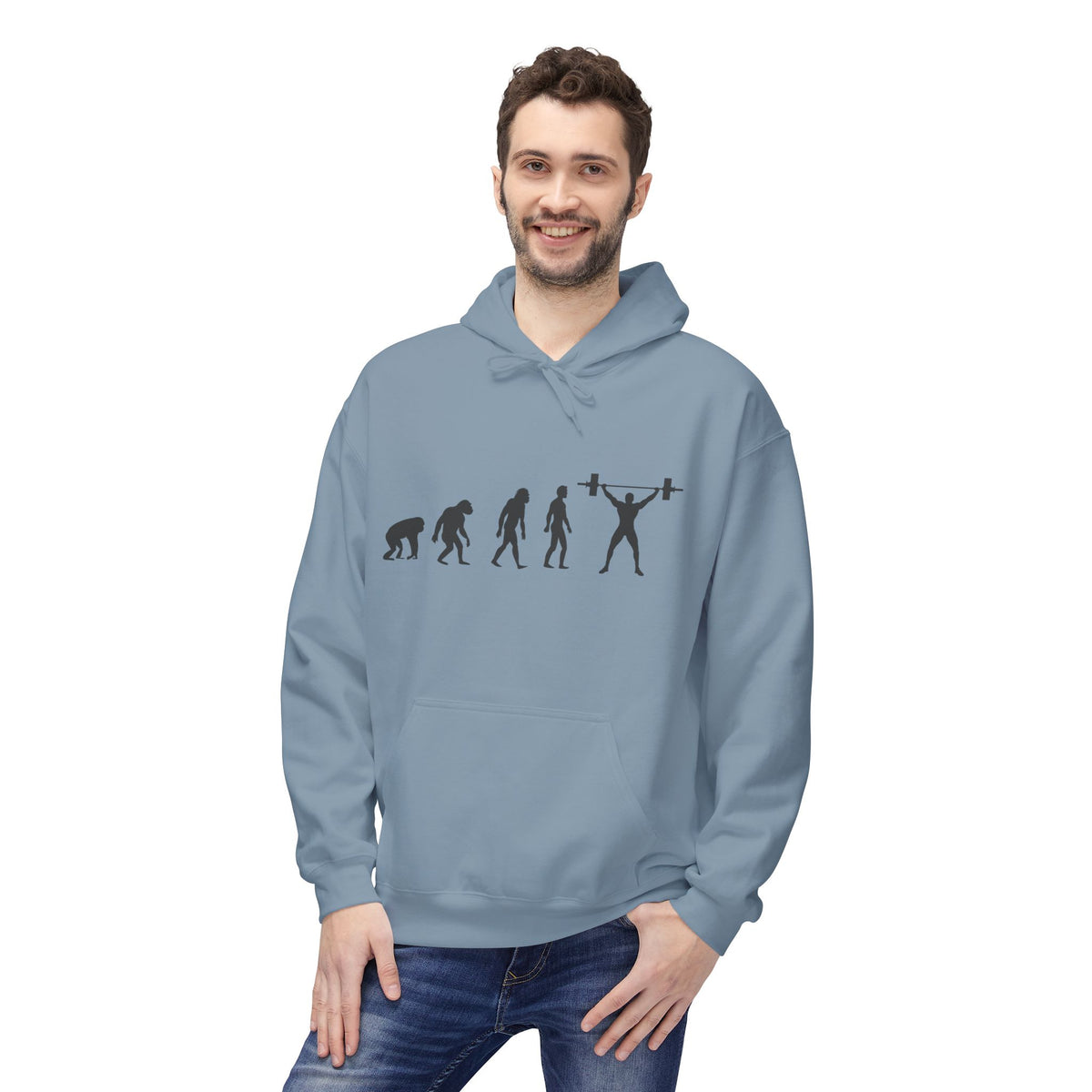 Weightlifting Evolution Hoodie — Fitness Evolution Graphic Pullover