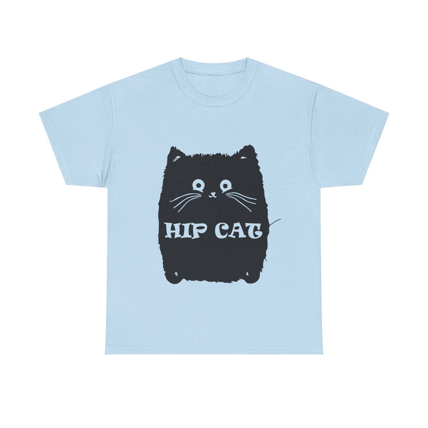 Funny Hip Cat Unisex Heavy Cotton Tee