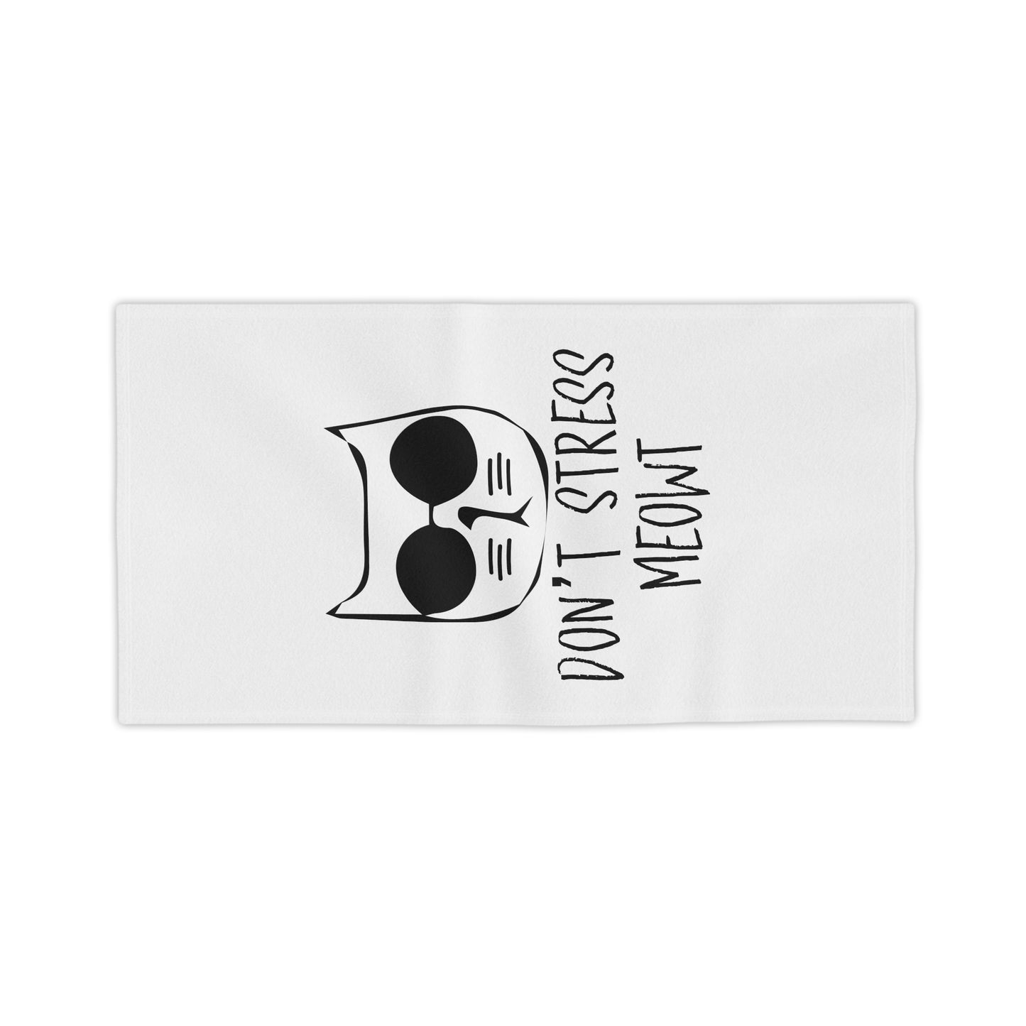 Don't Stress Meowt Cat Beach Towel — Funny Sunglasses Kitty Summer Towel