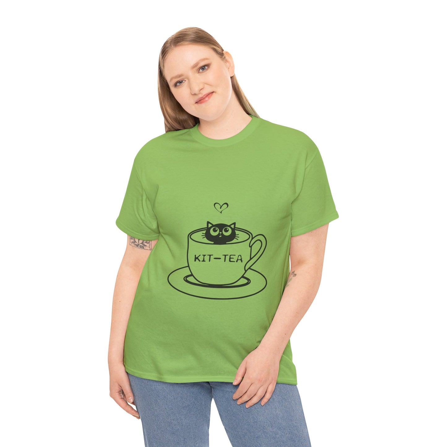 Kit-Tea Cat Tee — Cute Cat in a Teacup Graphic T-Shirt