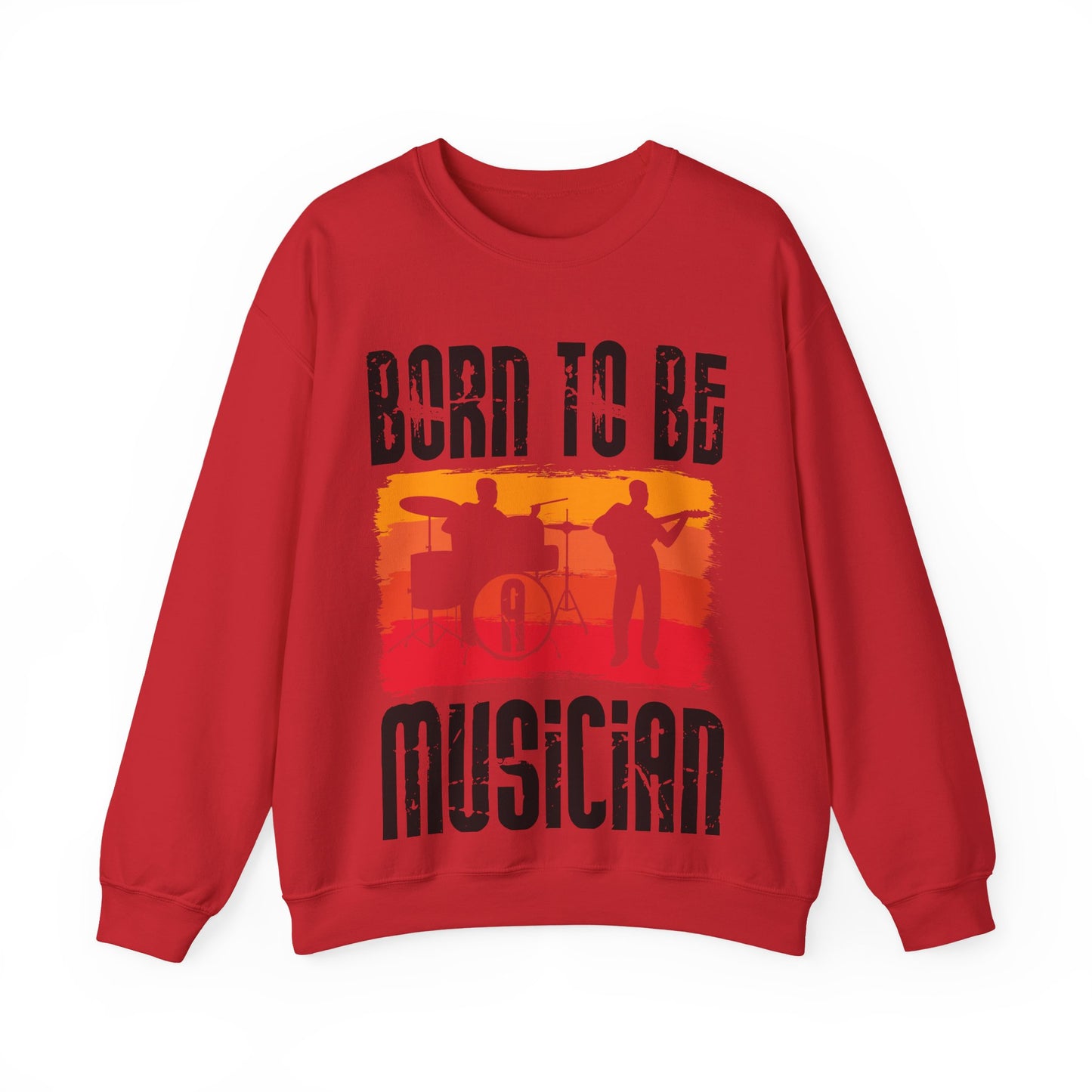 Musician Sweatshirt - "Born To Be Musician" Vintage Band Crewneck