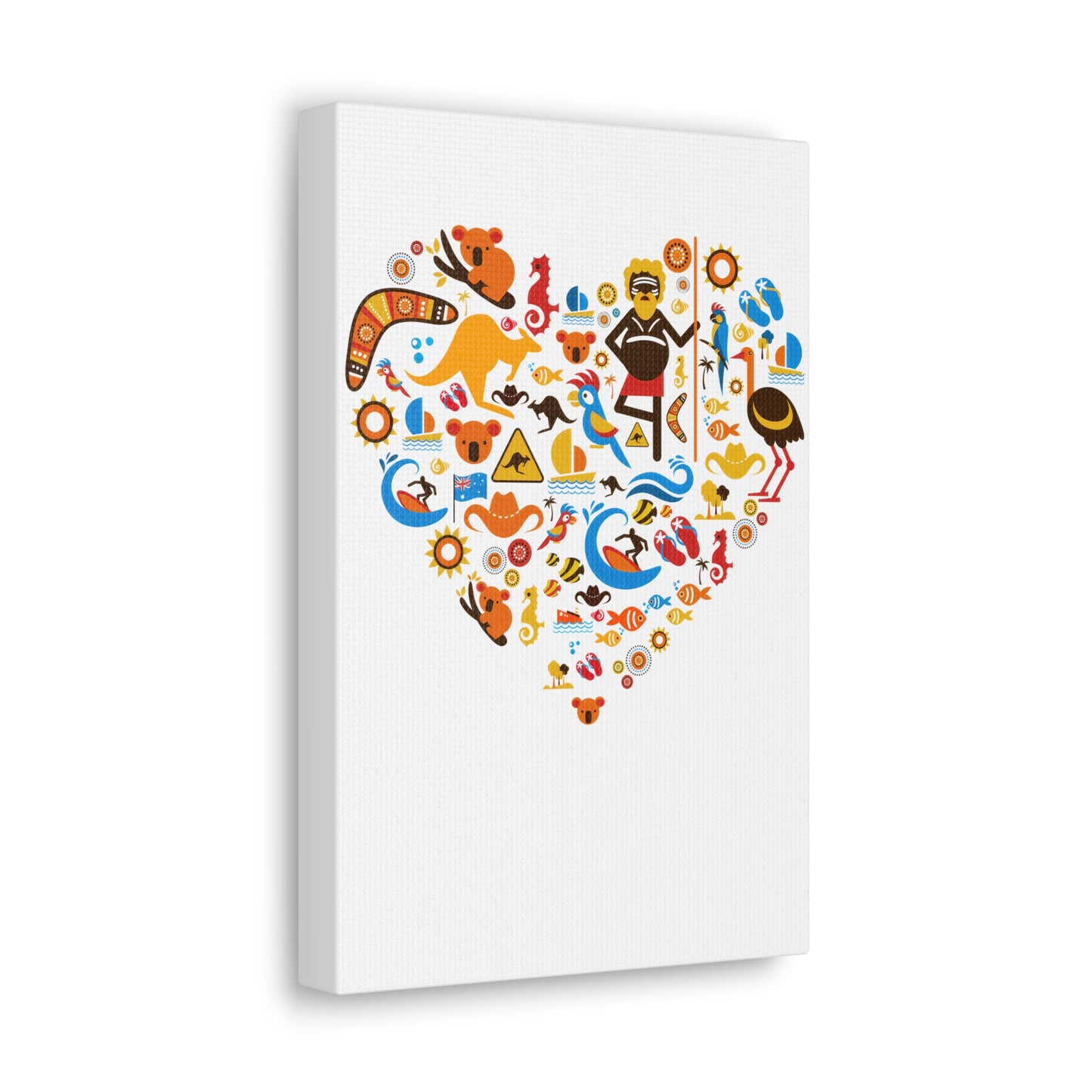 Heart Art Canvas Print - Australian Landscape Decor