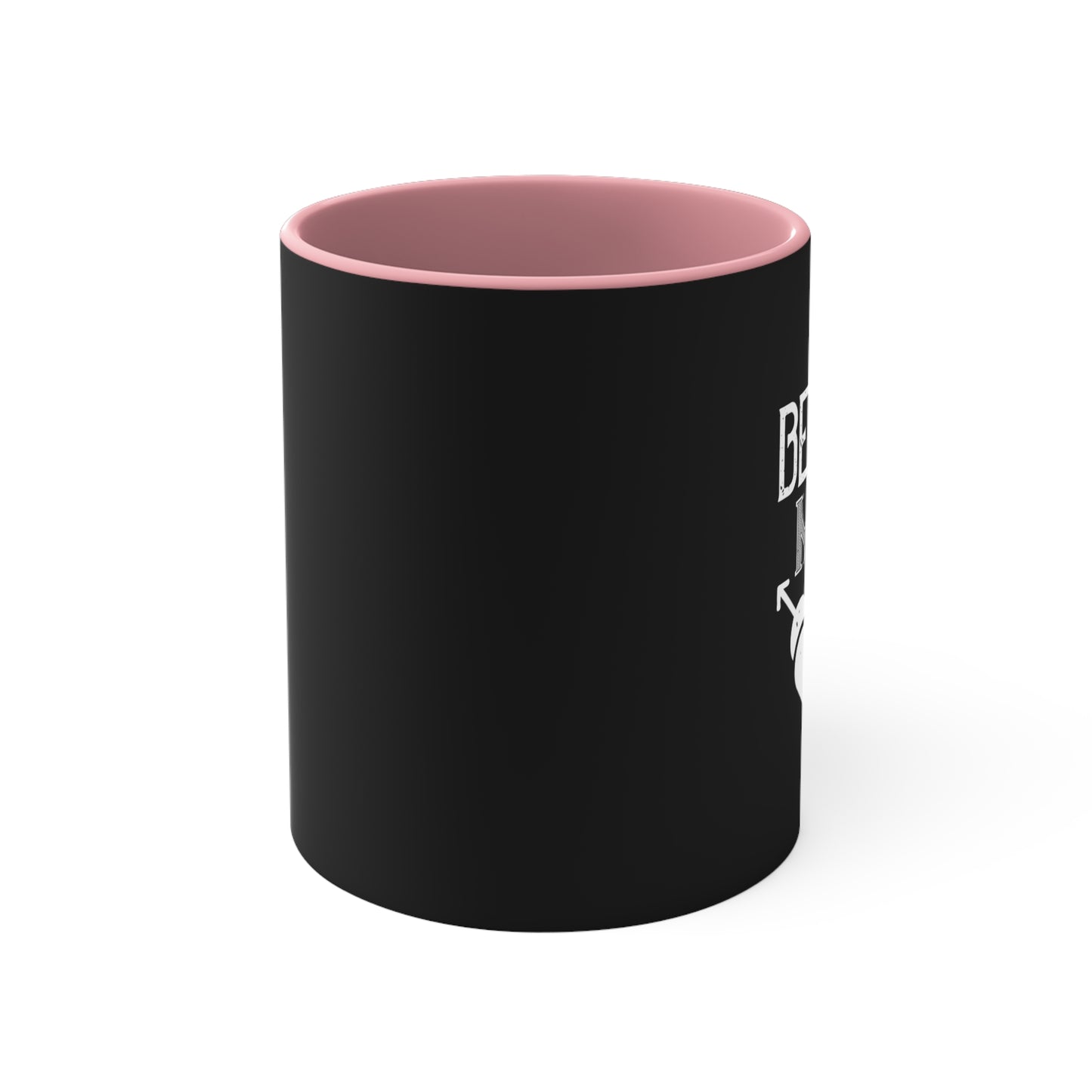 Black & Red Accent Mug — Bold Color Accent 11oz Coffee Cup
