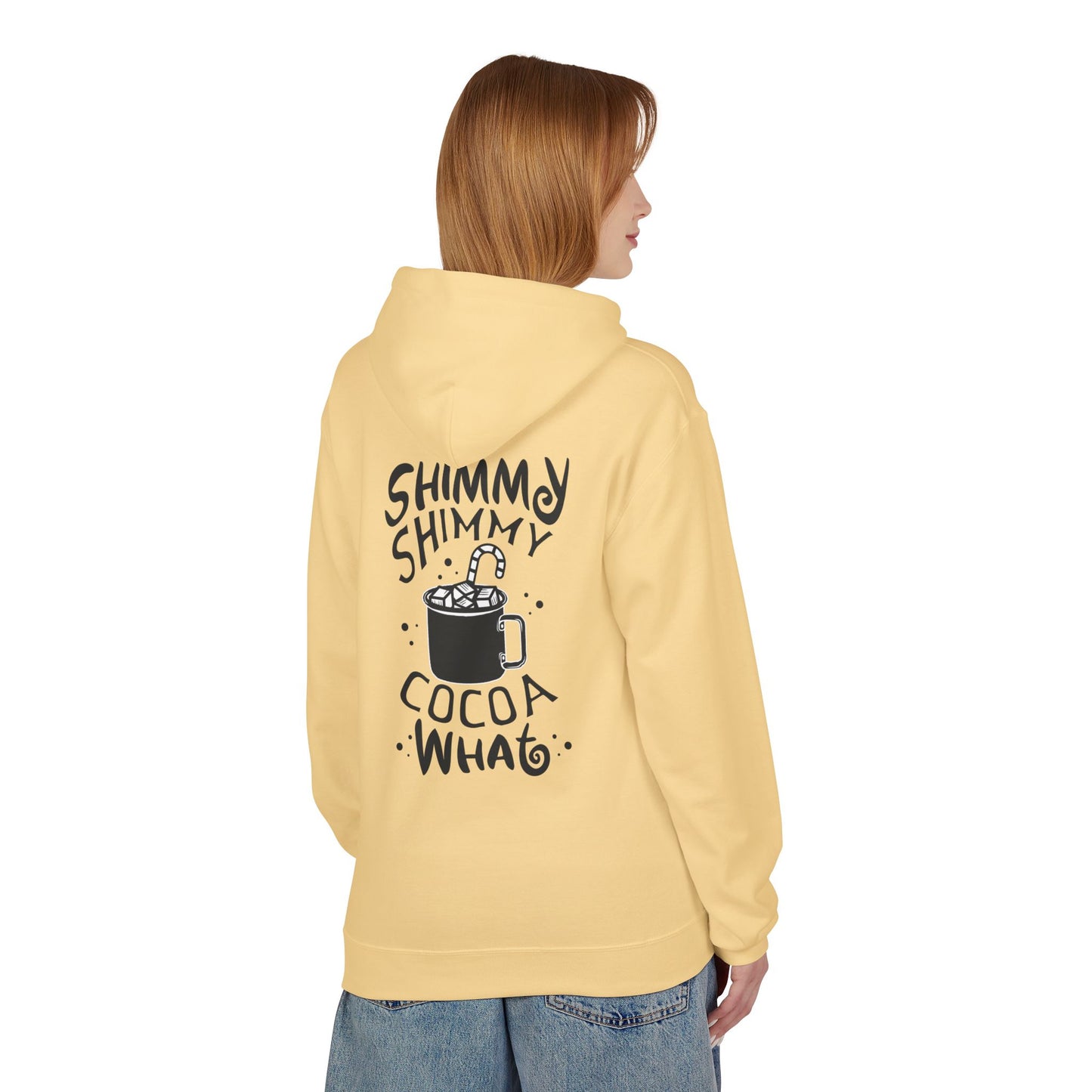 Shimmy Shimmy Cocoa What Hoodie – Cozy Hot Chocolate Graphic Hoodie