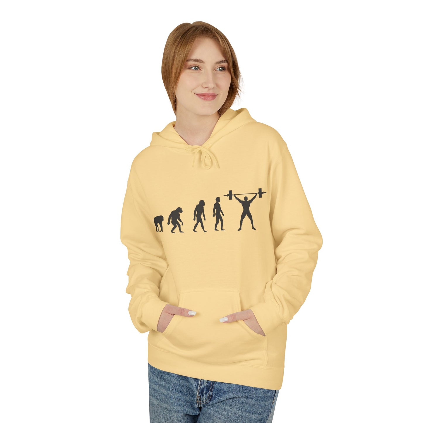 Weightlifting Evolution Hoodie — Fitness Evolution Graphic Pullover