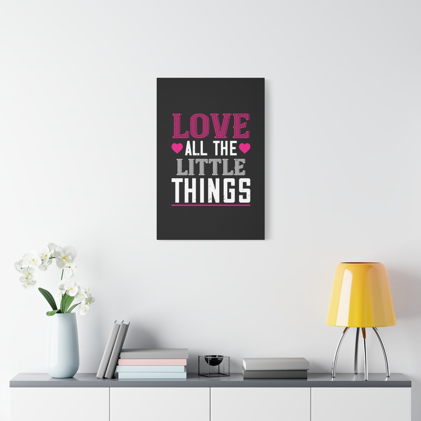 Love All The Little Things Canvas Wall Art