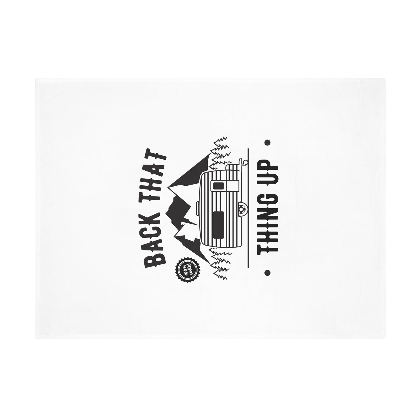 Camping Adventure Plush Fleece Blanket | Cozy for RV Lovers