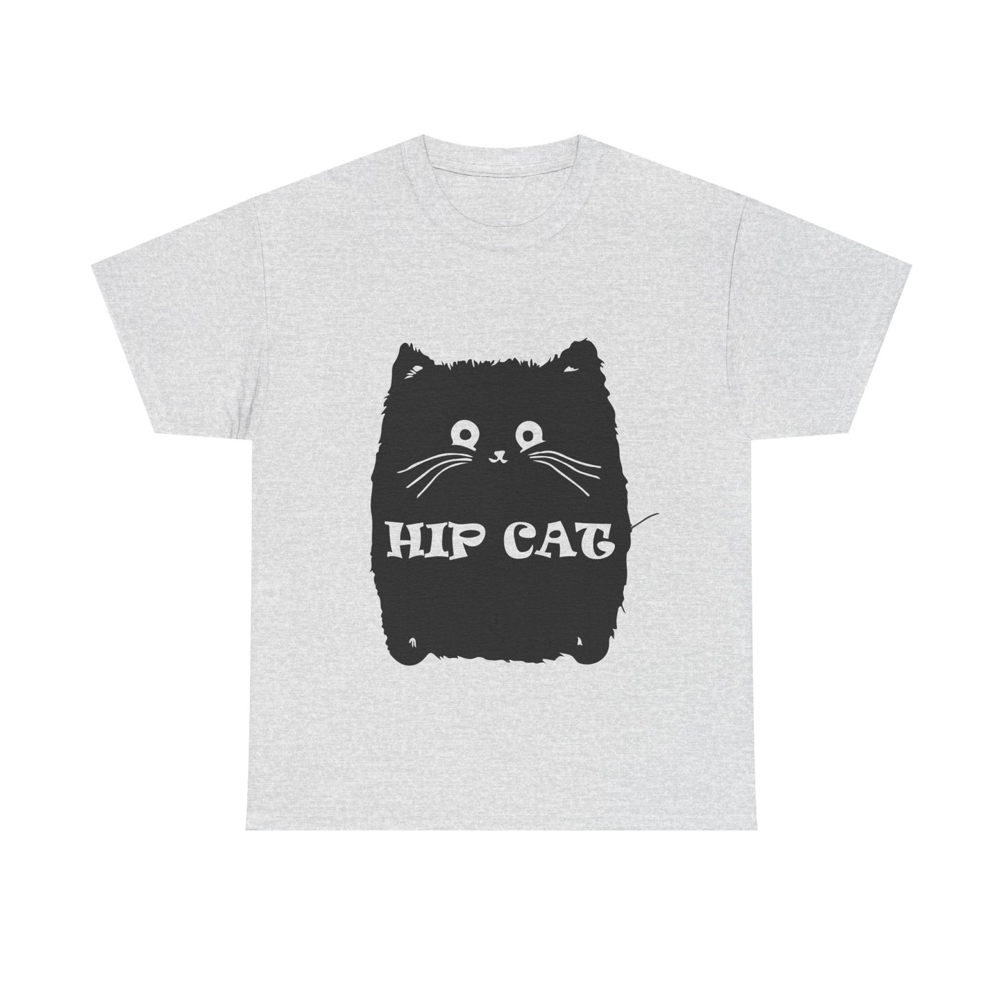 Funny Hip Cat Unisex Heavy Cotton Tee