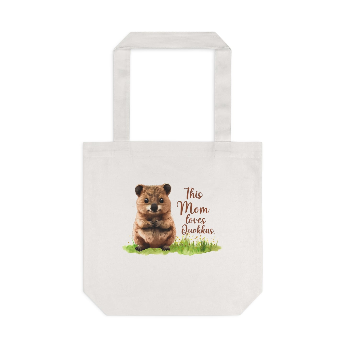 Tote Bag — "This Mom Loves Quokkas" Cute Quokka Mom Tote, Animal Lover Gift