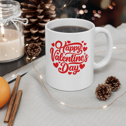 Lovely Valentine Mug — Cute Kitten Couples Ceramic Coffee Cup (11oz & 15oz)
