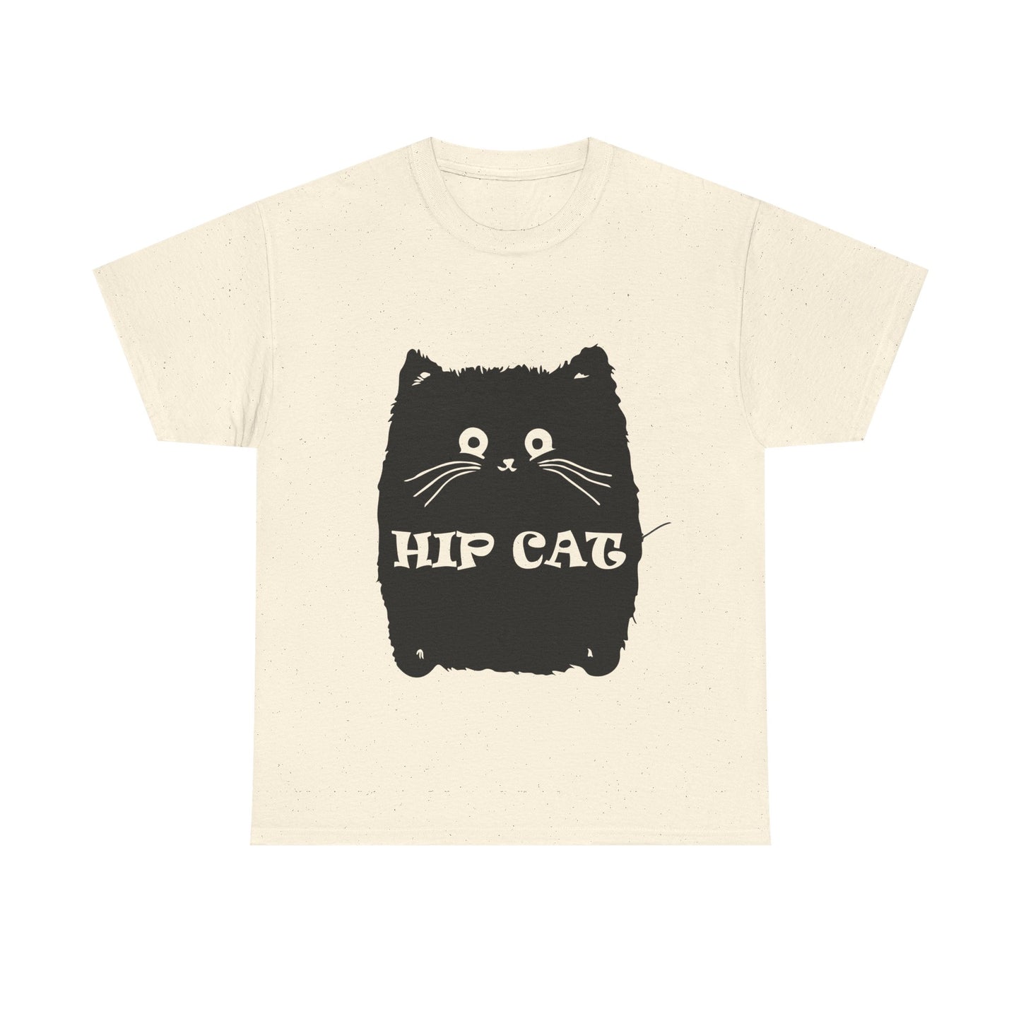 Funny Hip Cat Unisex Heavy Cotton Tee