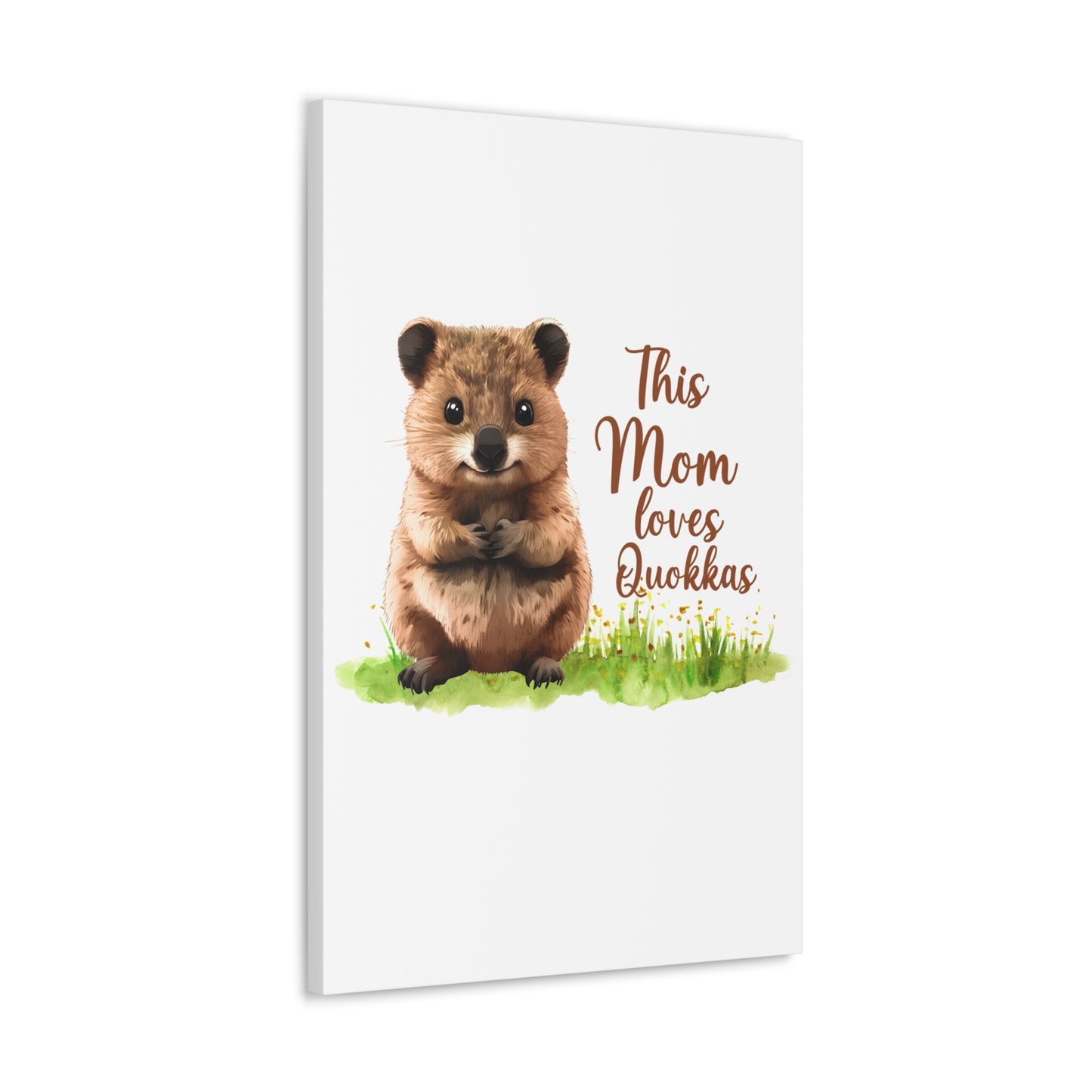 Quokka Canvas Art Print - Cute Animal Wall Decor