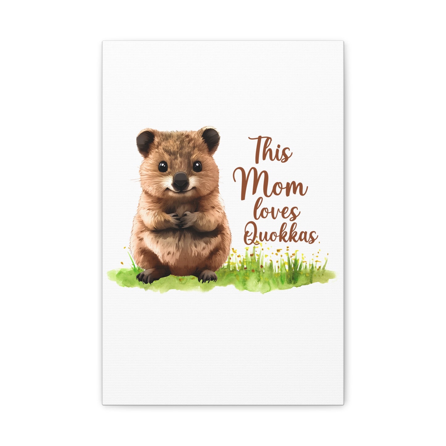 Quokka Canvas Art Print - Cute Animal Wall Decor