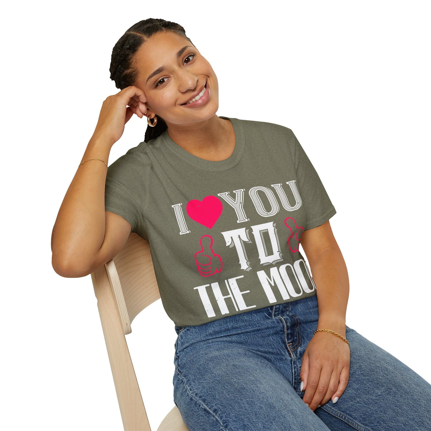 I  You To The Moon & Back T-Shirt — Romantic Couple Valentine Tee