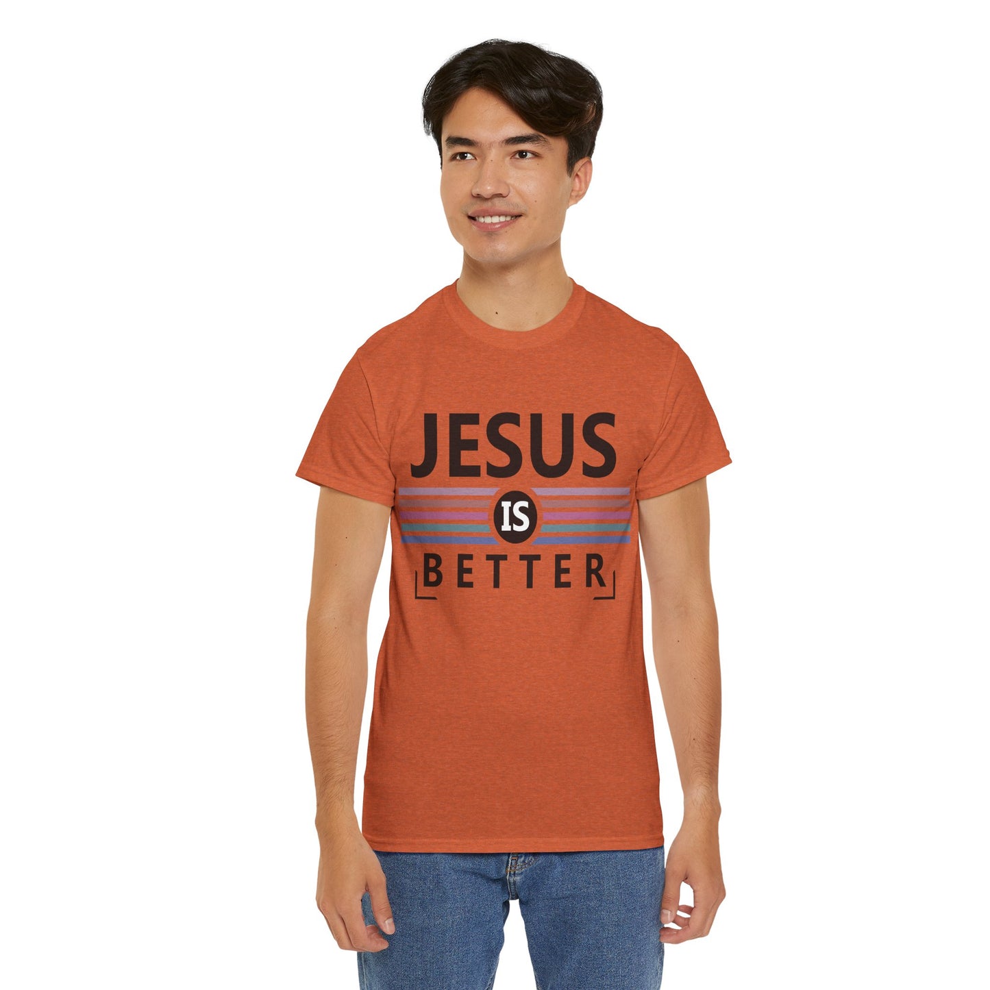 Jesus Is Better Unisex Heavy Cotton Tee - Faith-Based Apparel