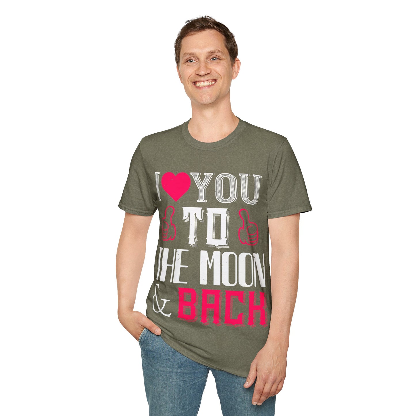 I  You To The Moon & Back T-Shirt — Romantic Couple Valentine Tee