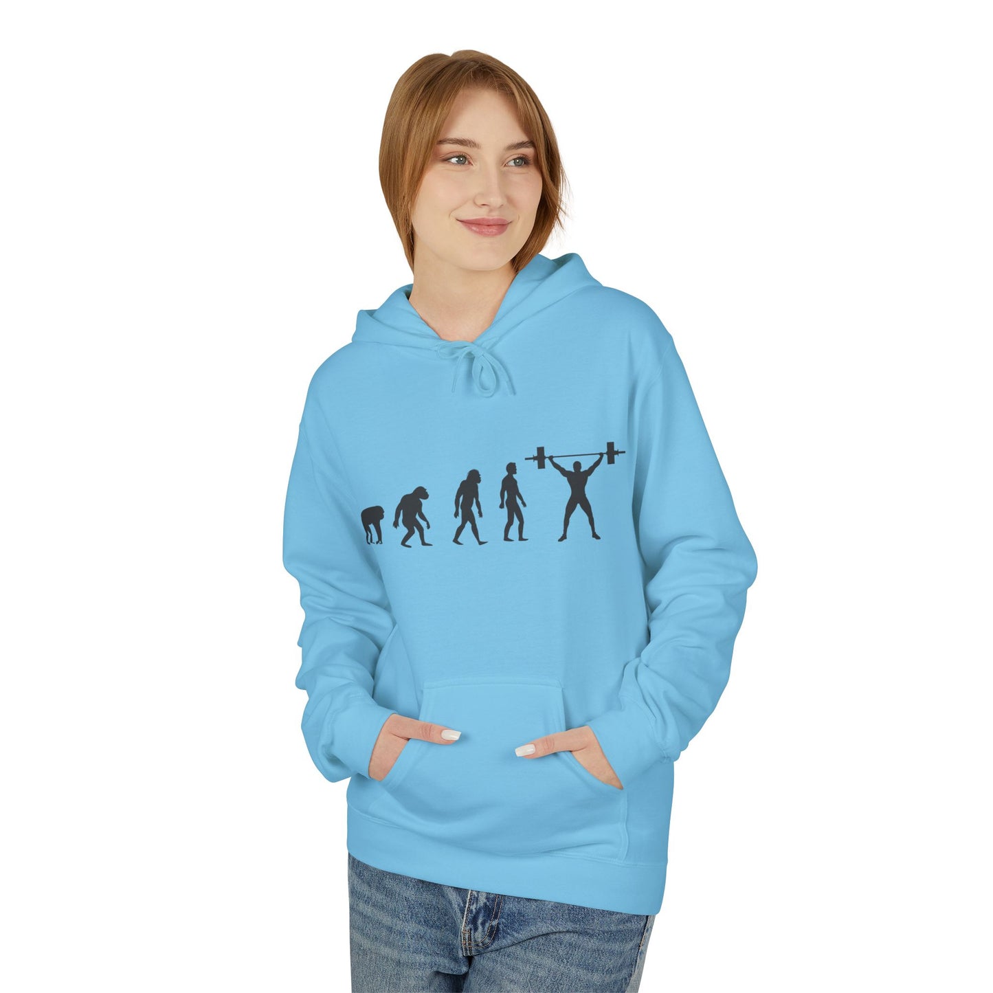 Weightlifting Evolution Hoodie — Fitness Evolution Graphic Pullover
