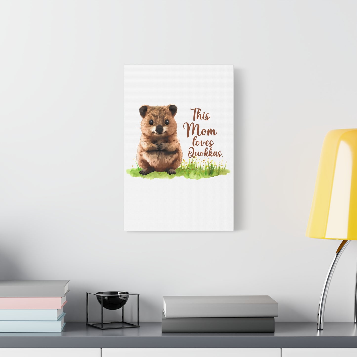 Quokka Canvas Art Print - Cute Animal Wall Decor