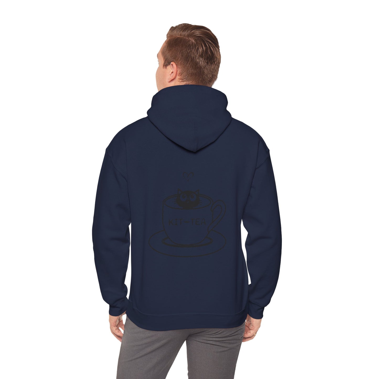 Kit-Tea Cat Hoodie — Cute Cat in Teacup Graphic Sweatshirt