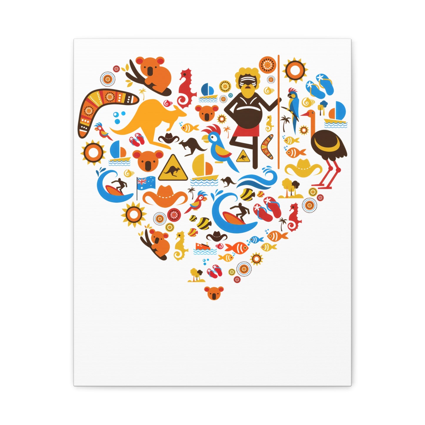 Heart Art Canvas Print - Australian Landscape Decor