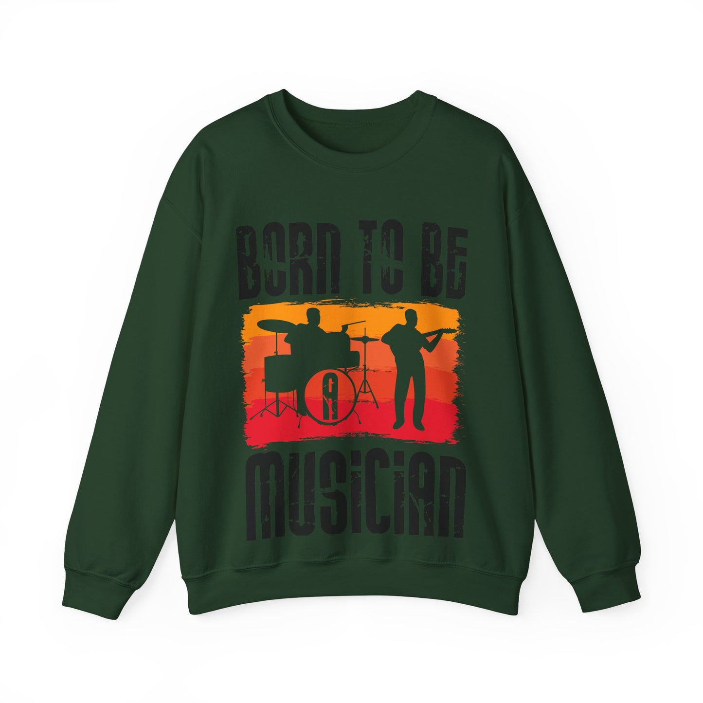Musician Sweatshirt - "Born To Be Musician" Vintage Band Crewneck
