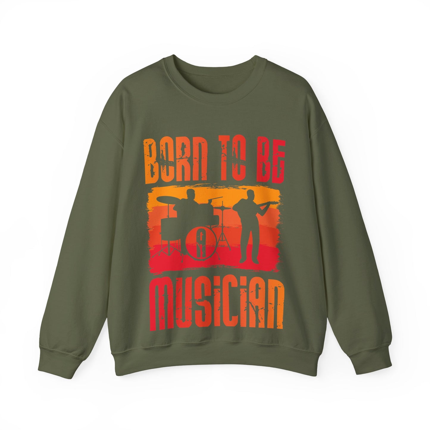 Born to Be Musician Crewneck Sweatshirt - Perfect for Music Lovers