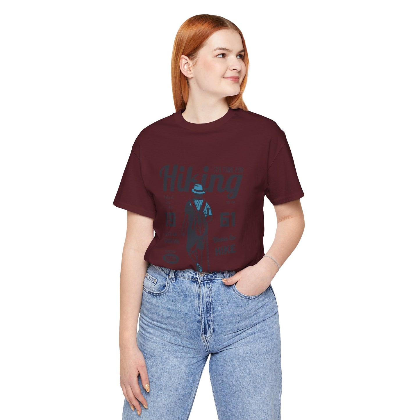 Hiking Tee — 'Take a Walk' Vintage Hiker Graphic T-Shirt